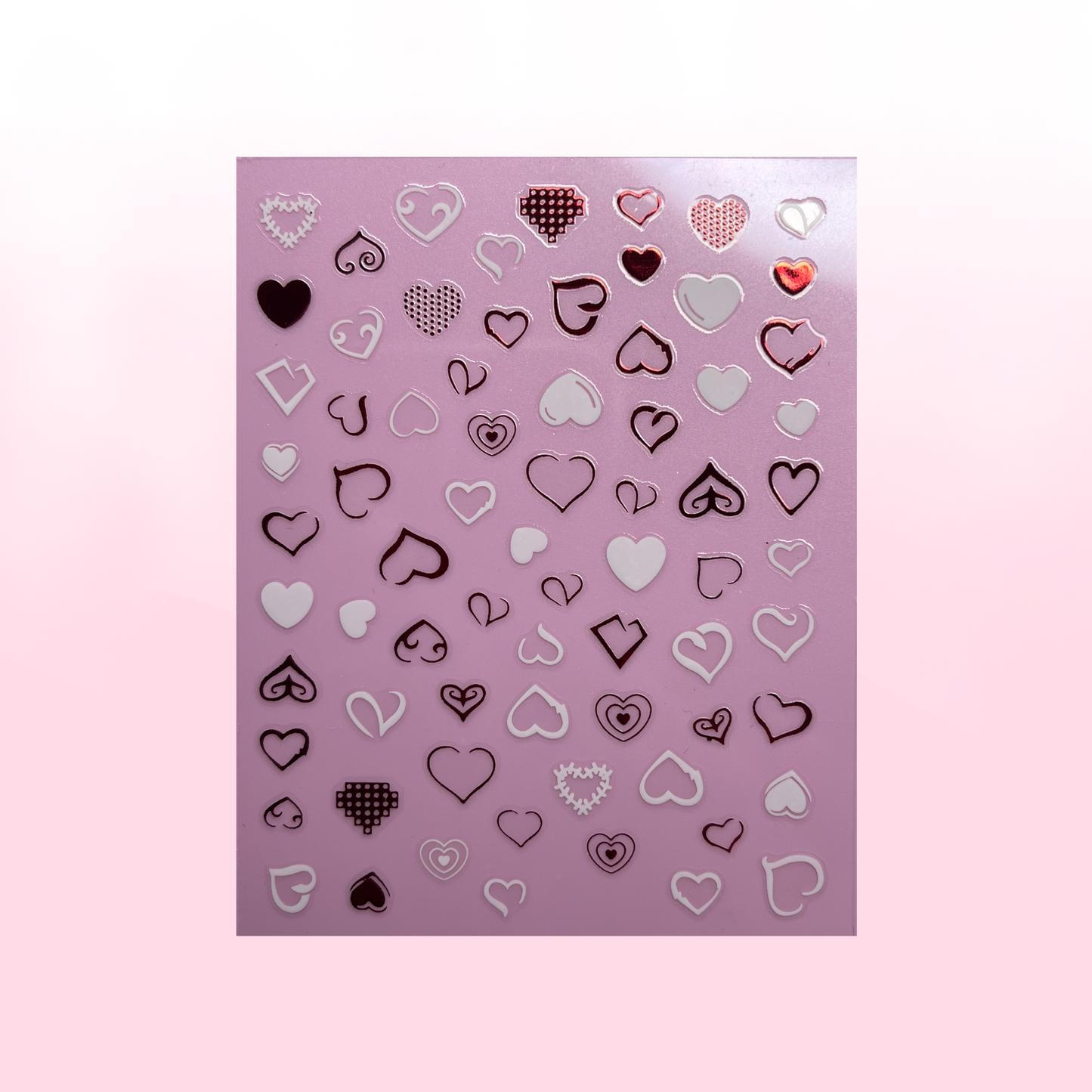 HEARTS DIFFERENT SHAPES stickers