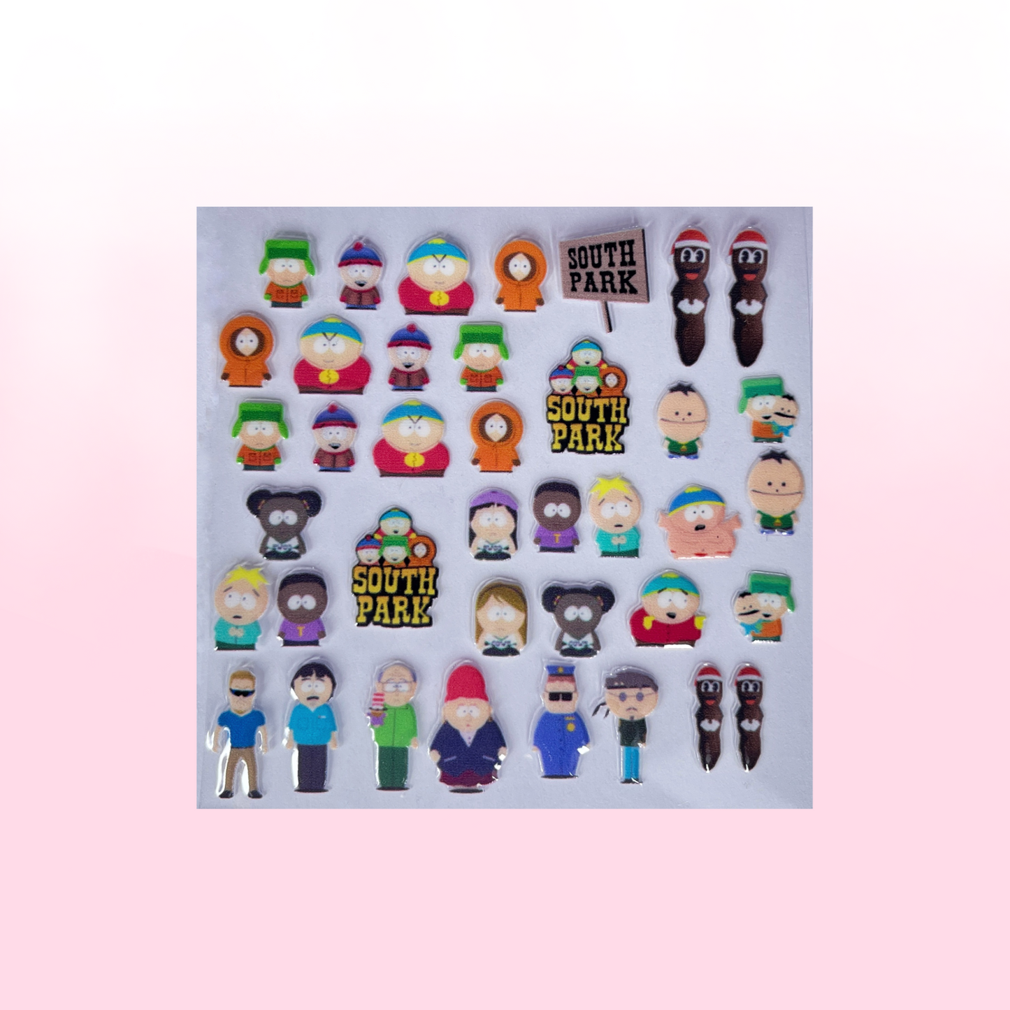 SOUTH PARK FRIENDS transfer stickers