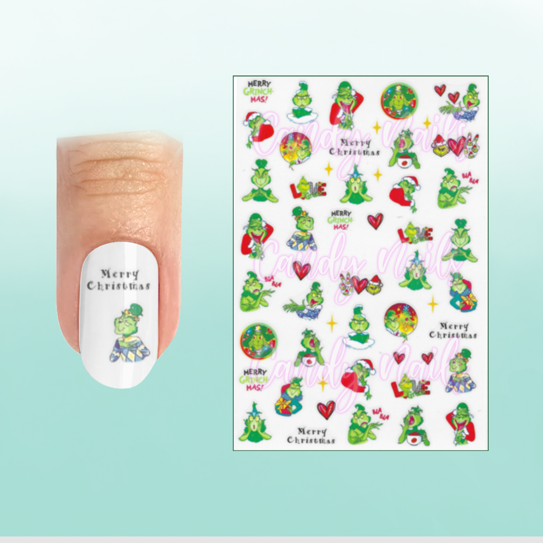 MERRY GRINCHMAS 2 stickers