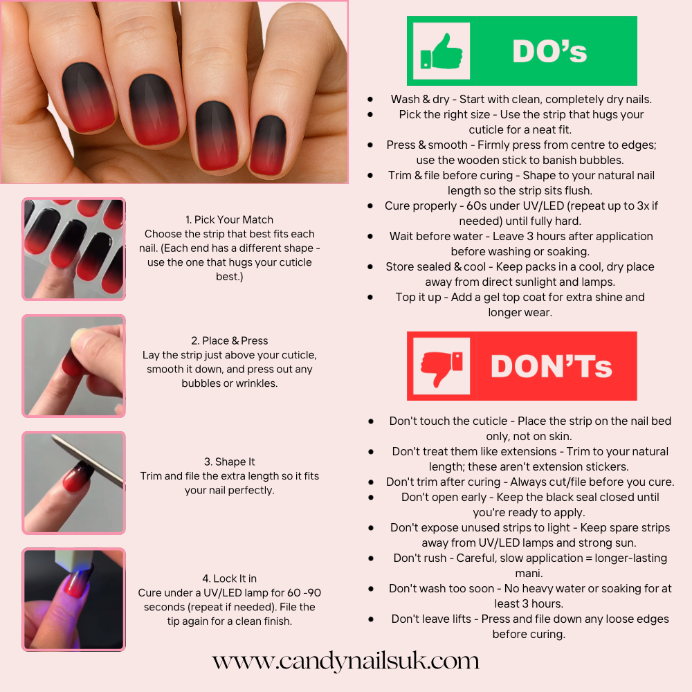 HALLOWEEN #1 - GEL NAIL WRAPS