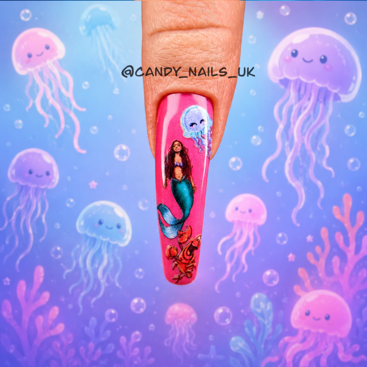 MERMAID transfer stickers
