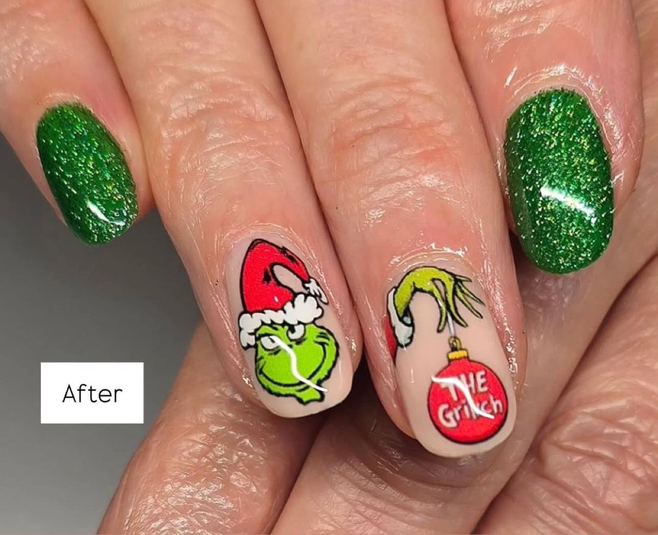 WHO-VILLE GRINCHY TOWN transfer stickers (X7)