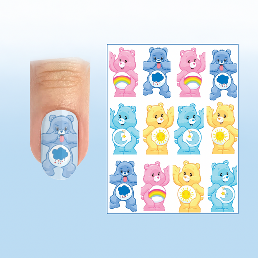 CUTE BEARS transfer stickers(size M) (E3)