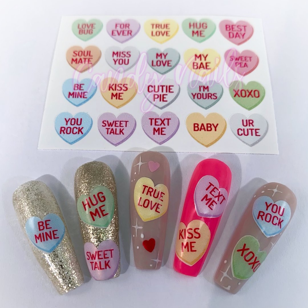 CANDY HEARTS STICKERS