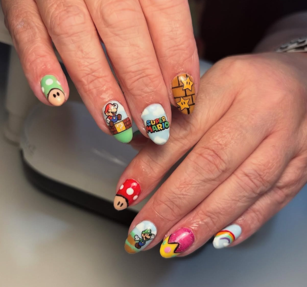 SUPER MARIO transfer stickers (A7)