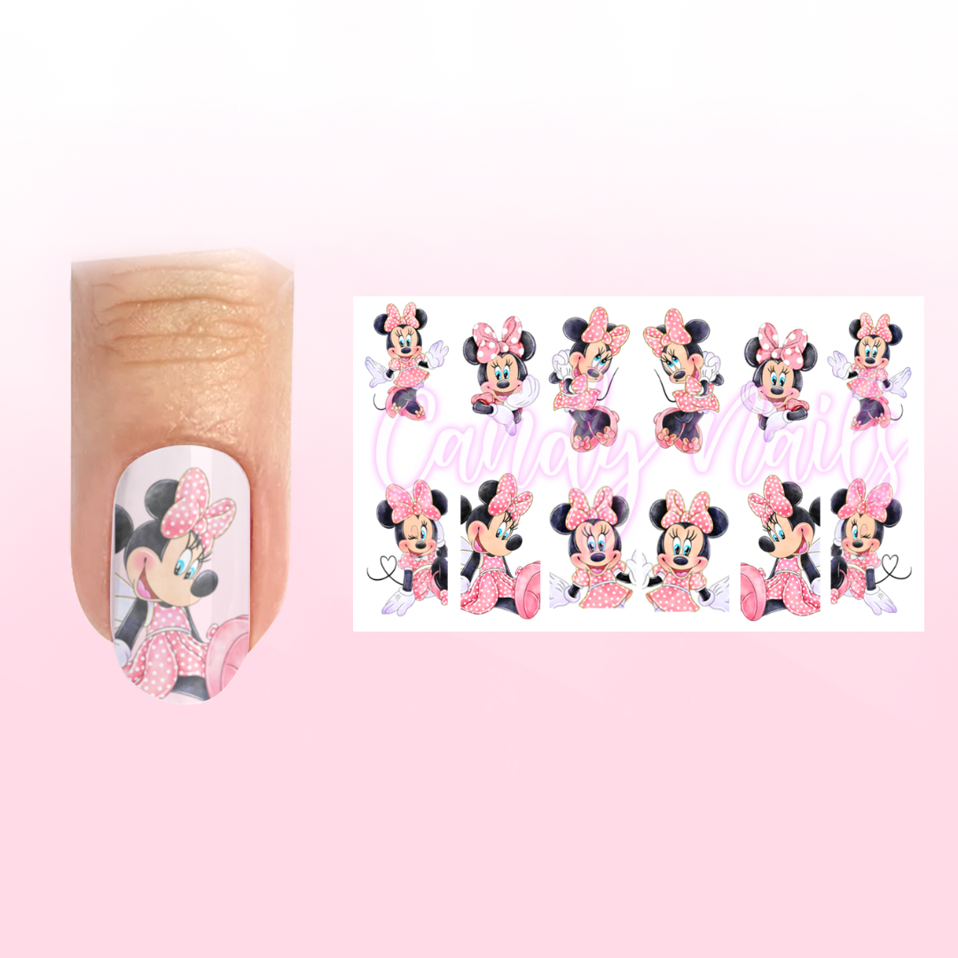 PINK MOUSIE transfer stickers (C2)