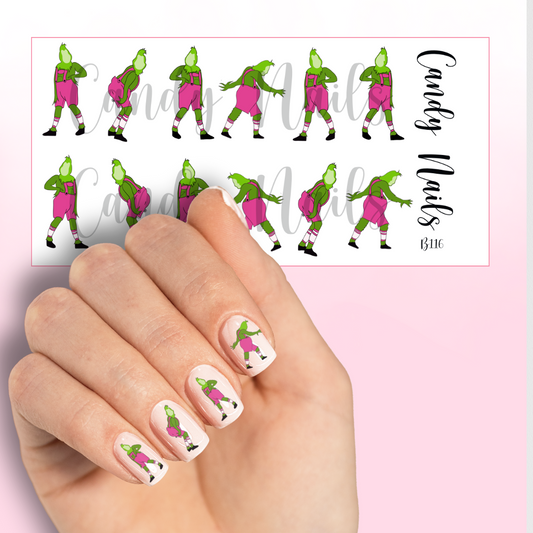 CUSTOM GRINCHY PINK (b116)