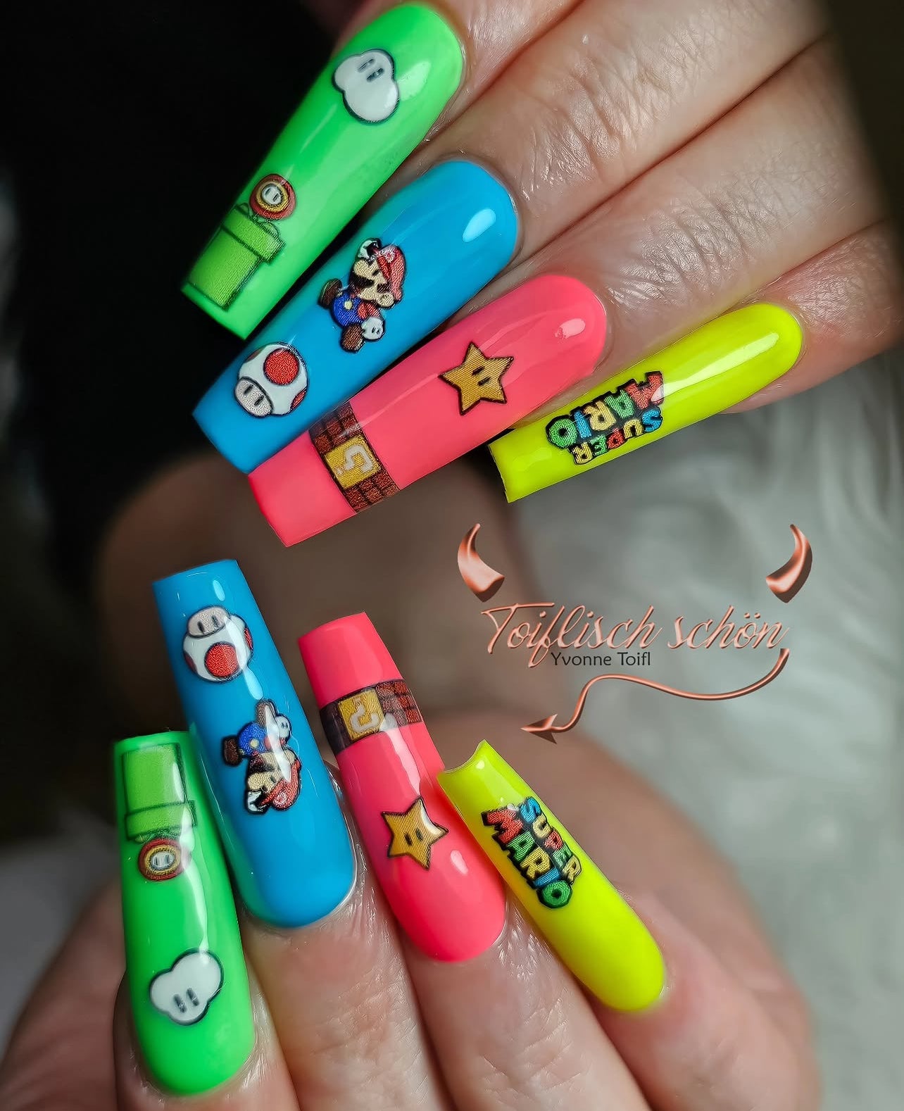 SUPER MARIO transfer stickers (A7)