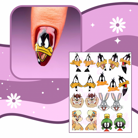 CARTOON TUNES transfer stickers (A3)