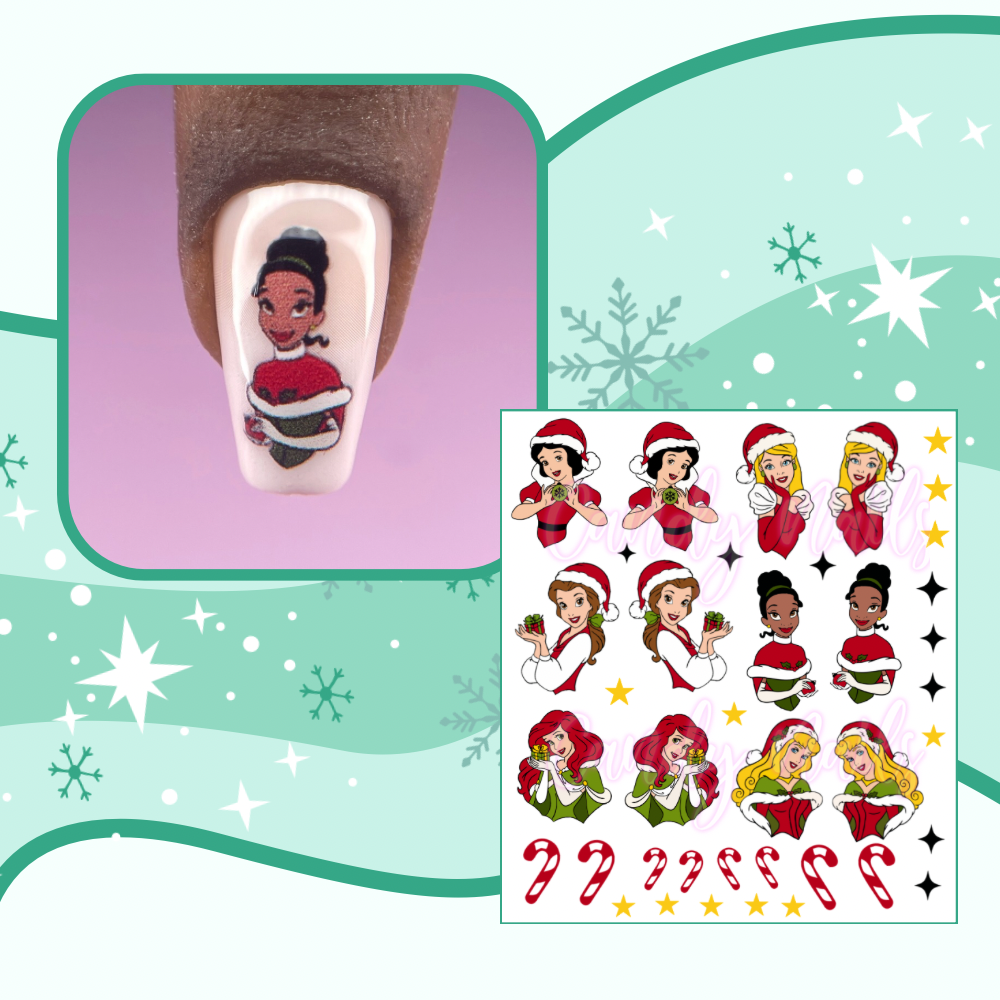 XMAS PRINCESS 2 transfer stickers