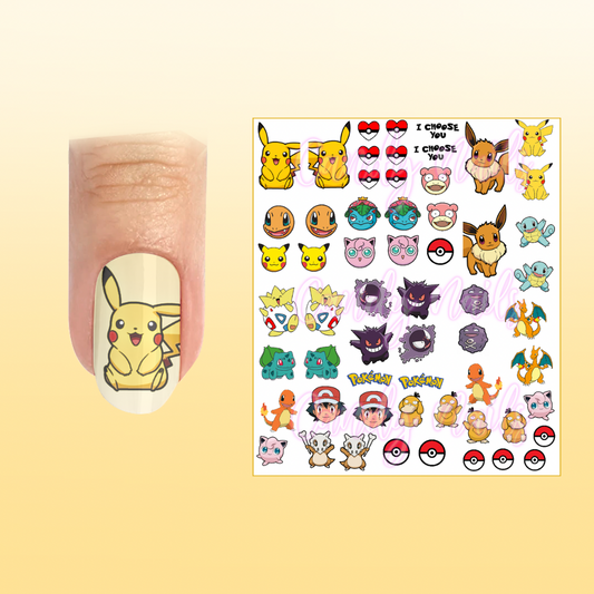 POKEMON transfer stickers (B1)