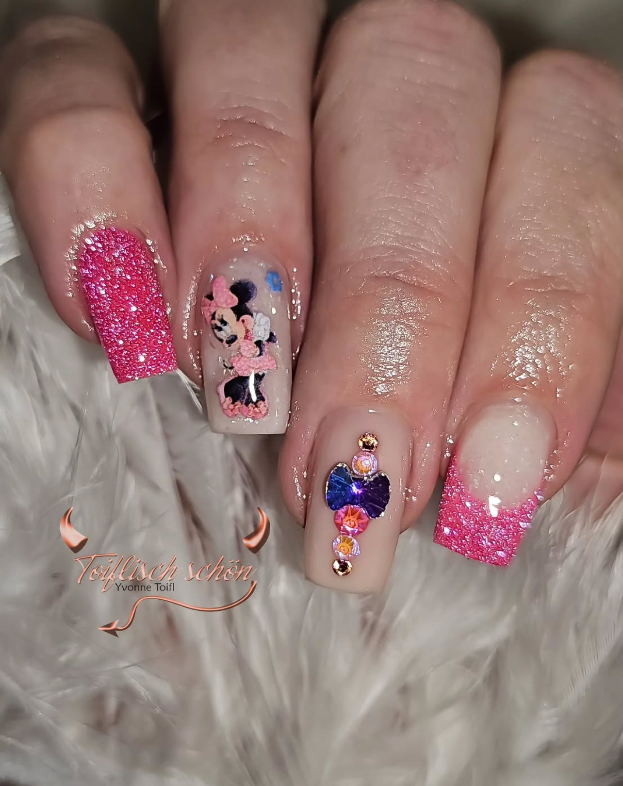 PINK MOUSIE transfer stickers (C2)