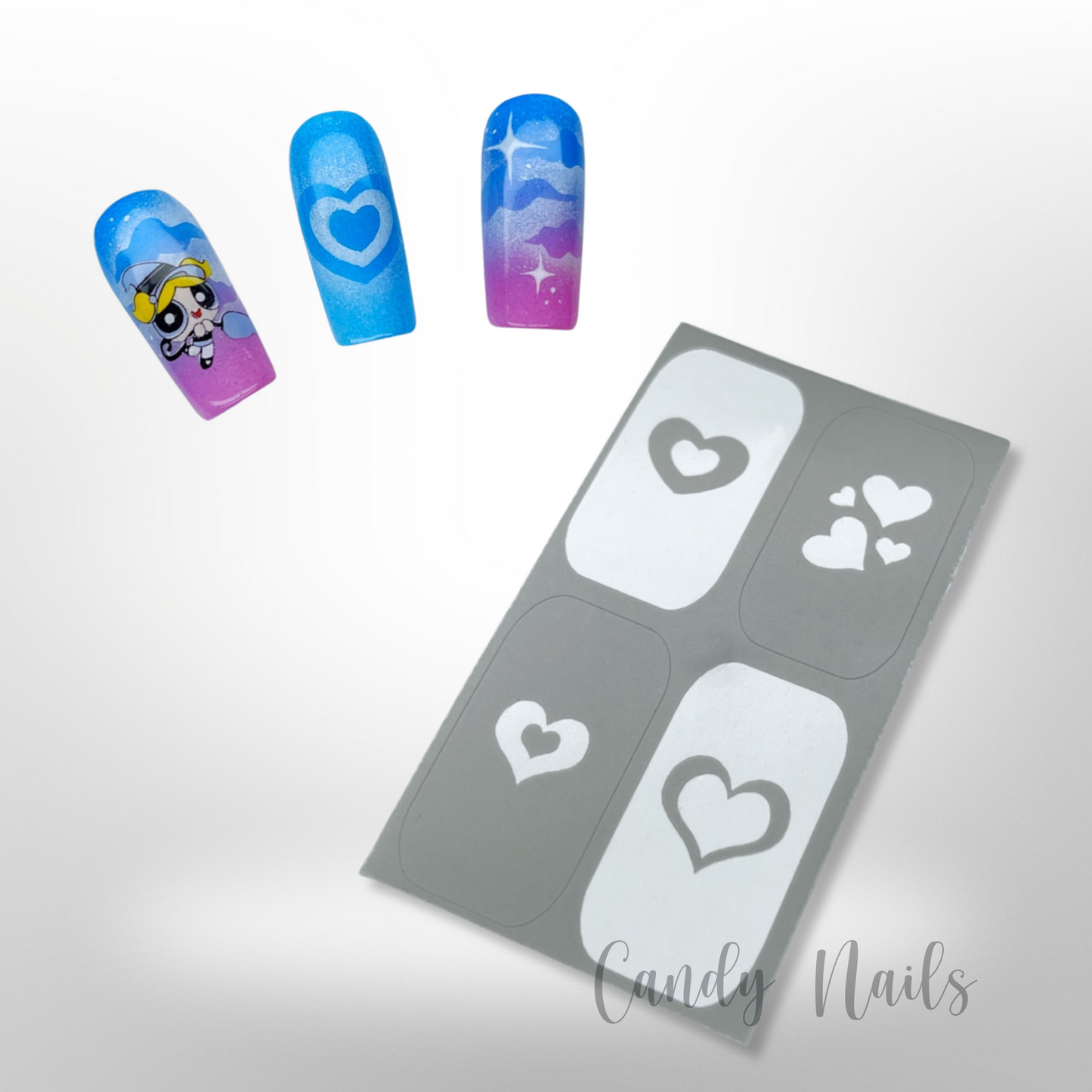 HEARTS AIRBRUSH STENCIL SMART PACK