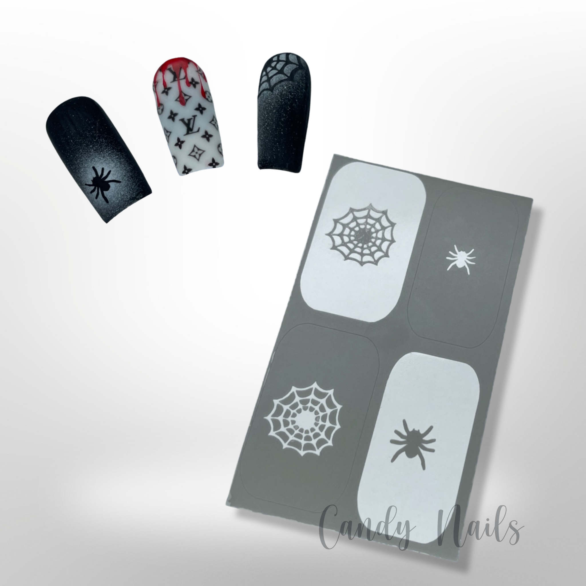 SPIDER WEB AIRBRUSH STENCIL SMART PACK – Candy Nails