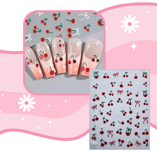 CHERRY nail art stickers