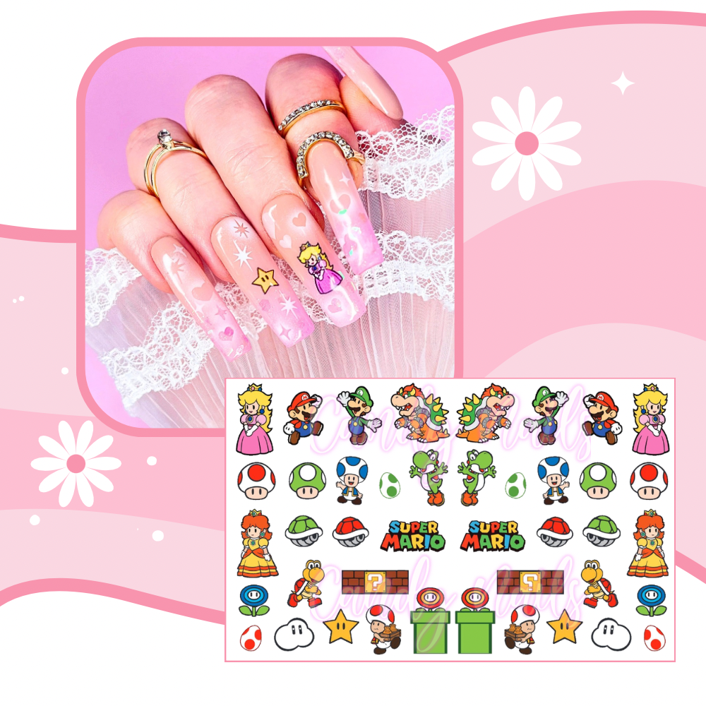 SUPER MARIO transfer stickers (A7)