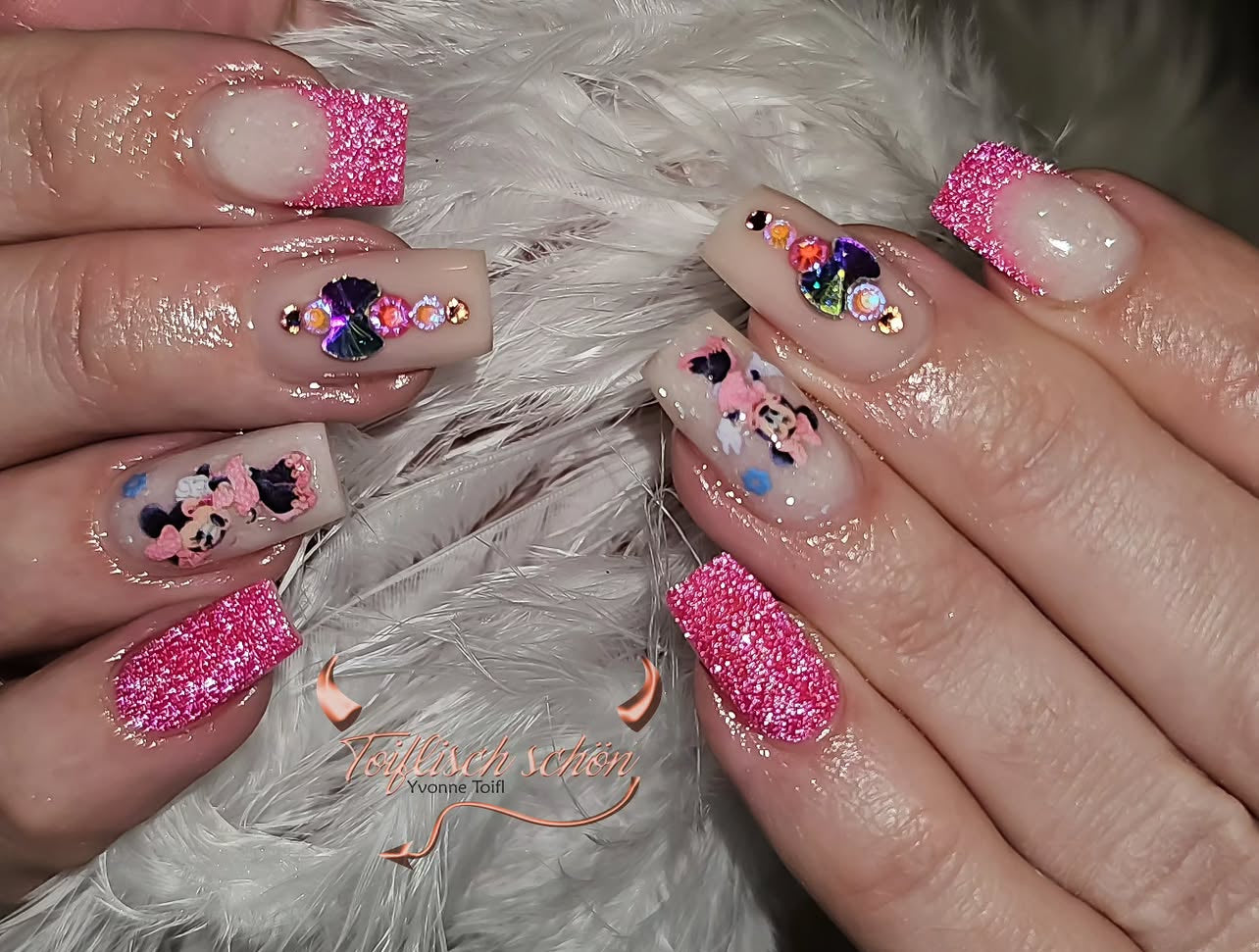 PINK MOUSIE transfer stickers (C2)