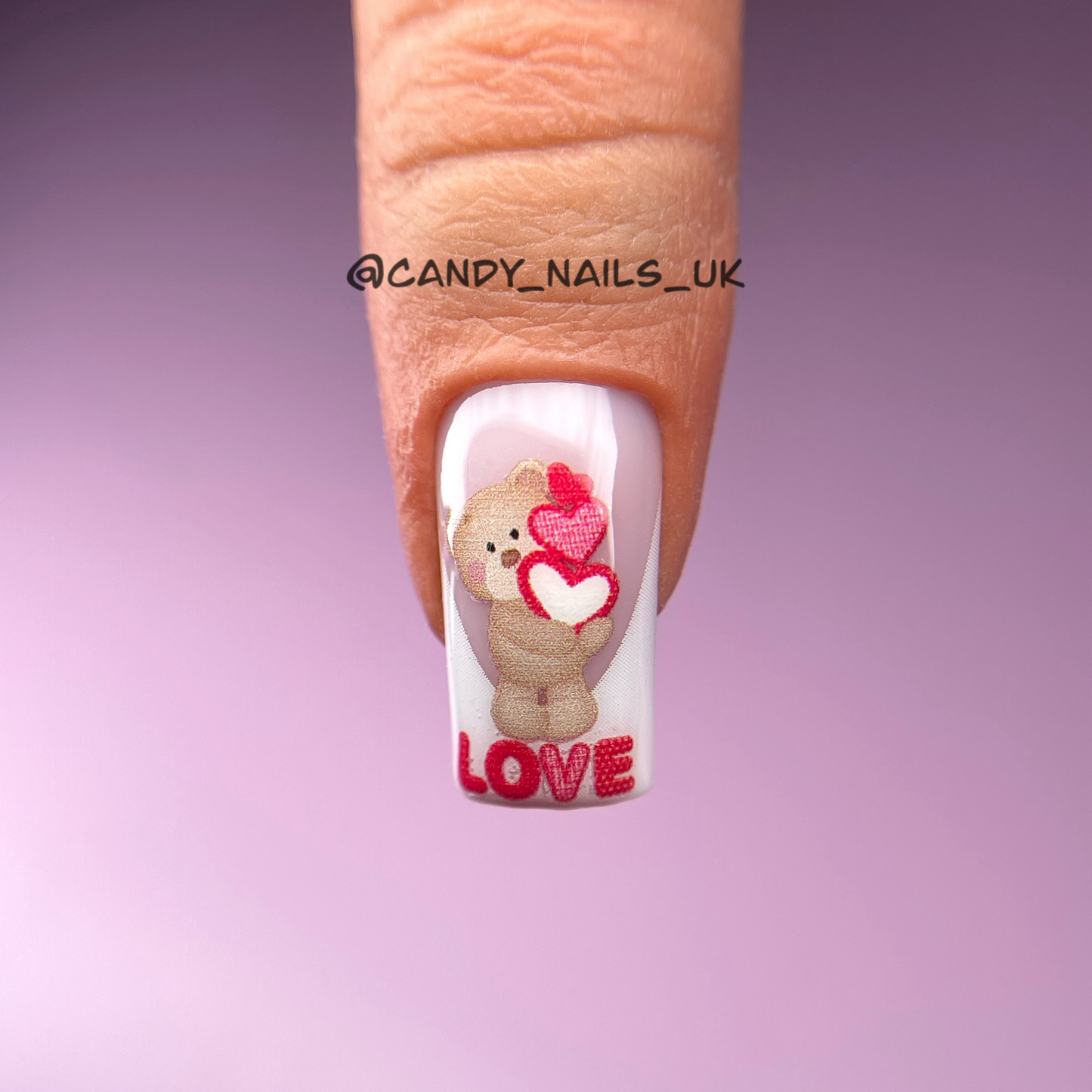 TEDDY IN LOVE transfer stickers (D4)