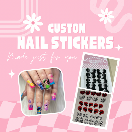 CUSTOM NAIL TRANSFER STICKERS