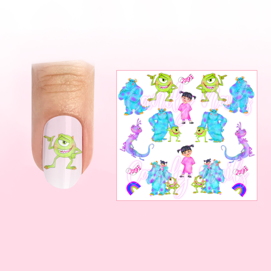 MONSTERS transfer stickers (A9)