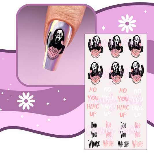 SCARY GHOST transfer stickers (Z11)