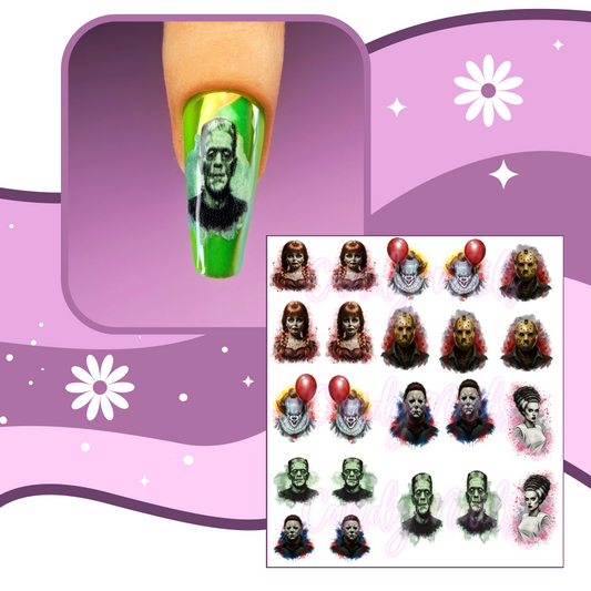 HORROR CREATURES VIP transfer stickers (Z1)