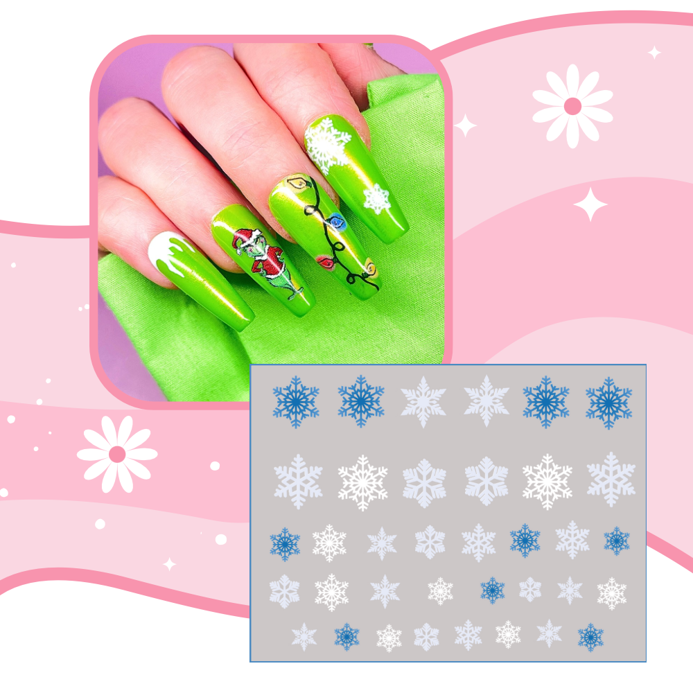 SNOWFLAKES transfer sticker