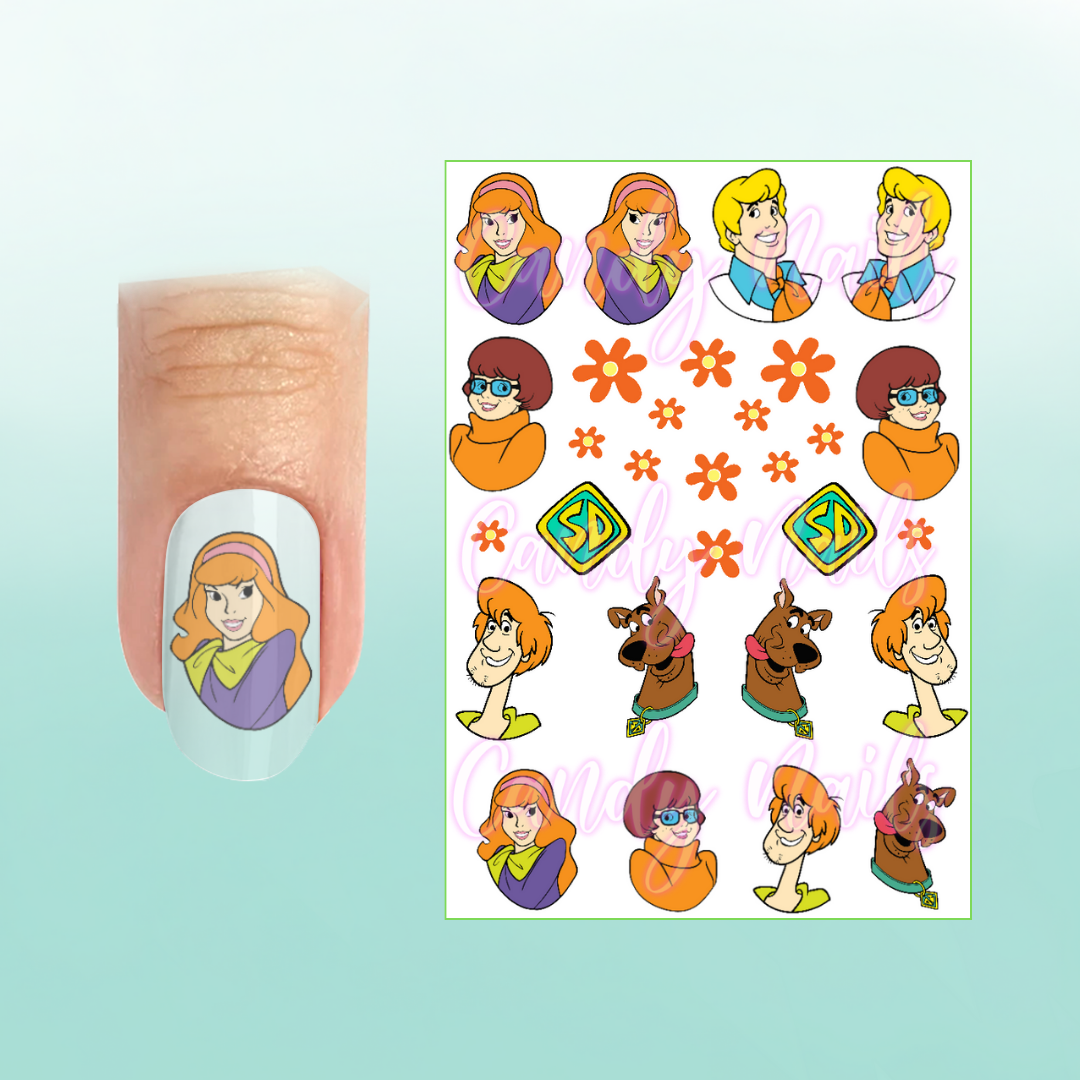 THE MYSTERY MACHINE transfer stickers
