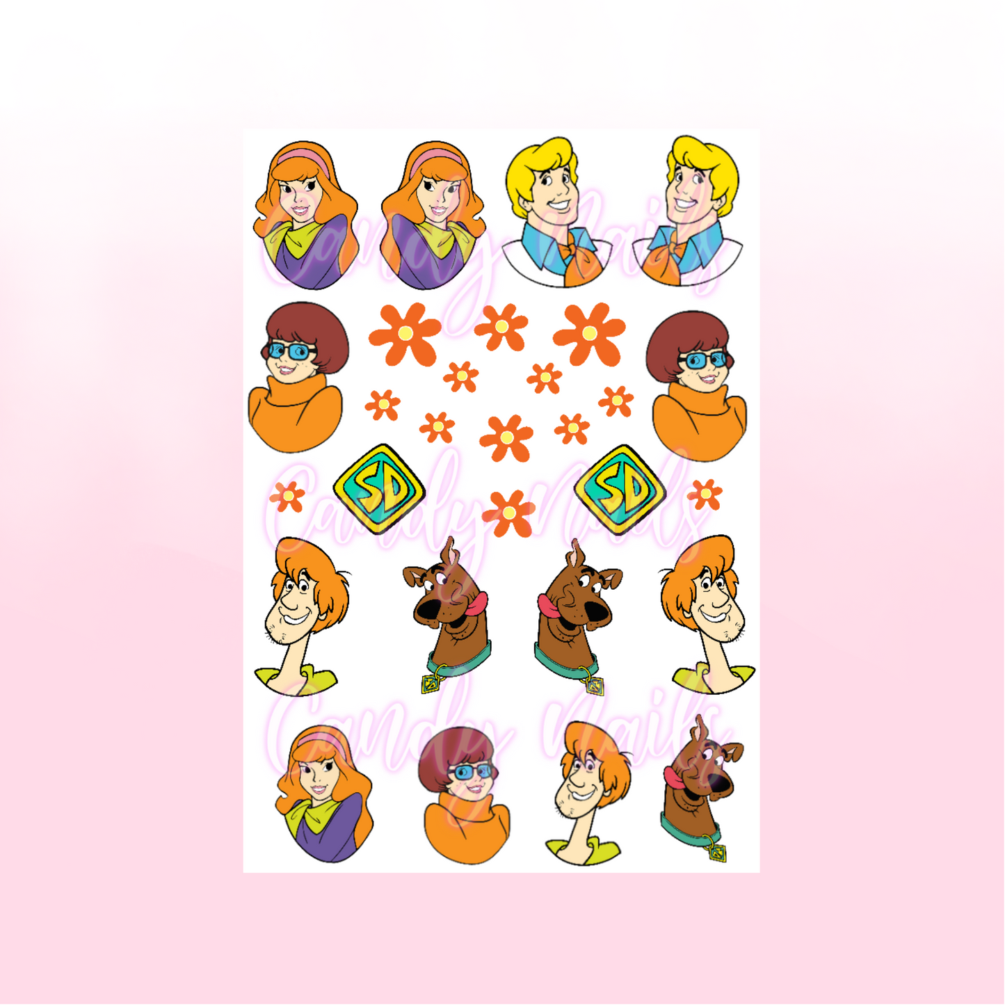 THE MYSTERY MACHINE transfer stickers