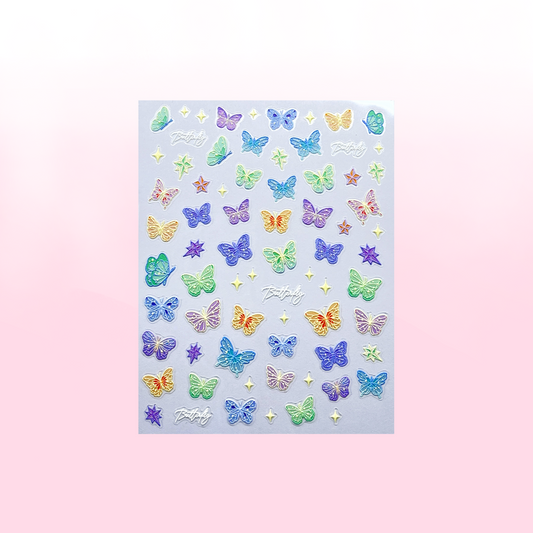 DREAM BUTTERFLY nail art stickers