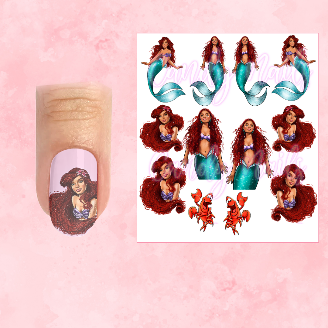 MERMAID transfer stickers