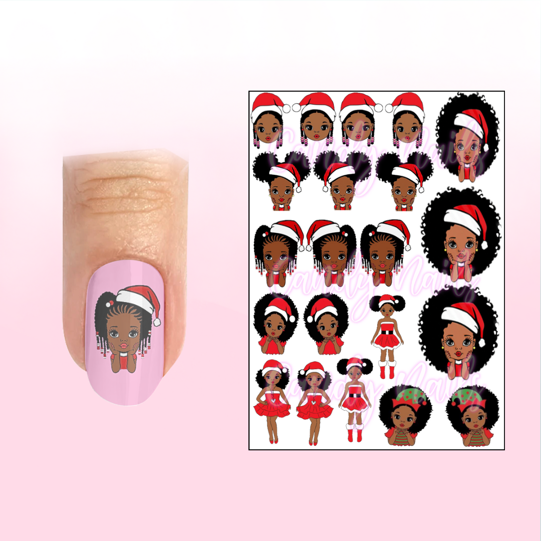 SANTA BABY transfer stickers