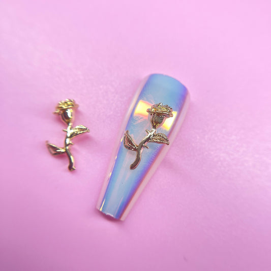 GOLD ROSE CHARMS