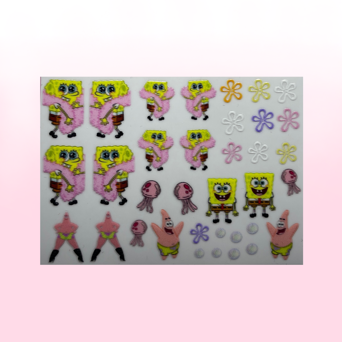 SQUARE PANTS transfer stickers SQ