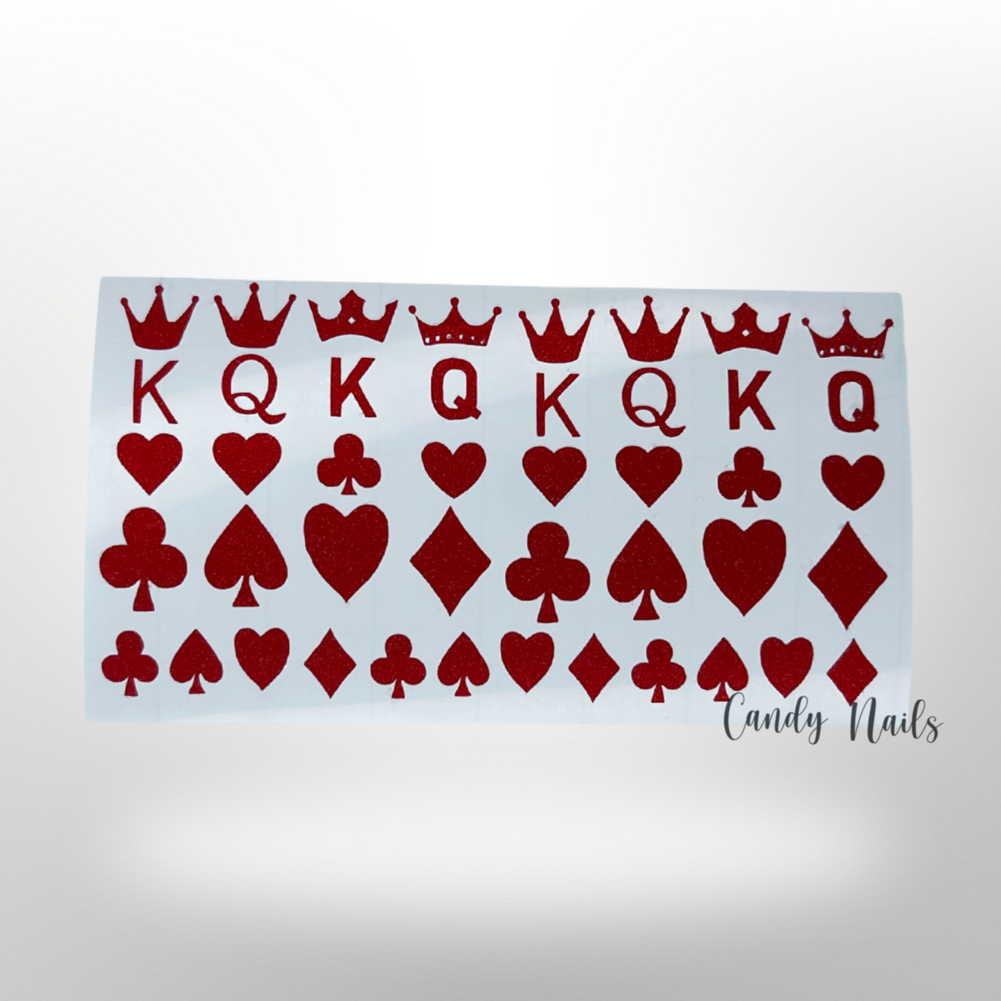 KING & QUEEN CARDS VINYL STICKERS