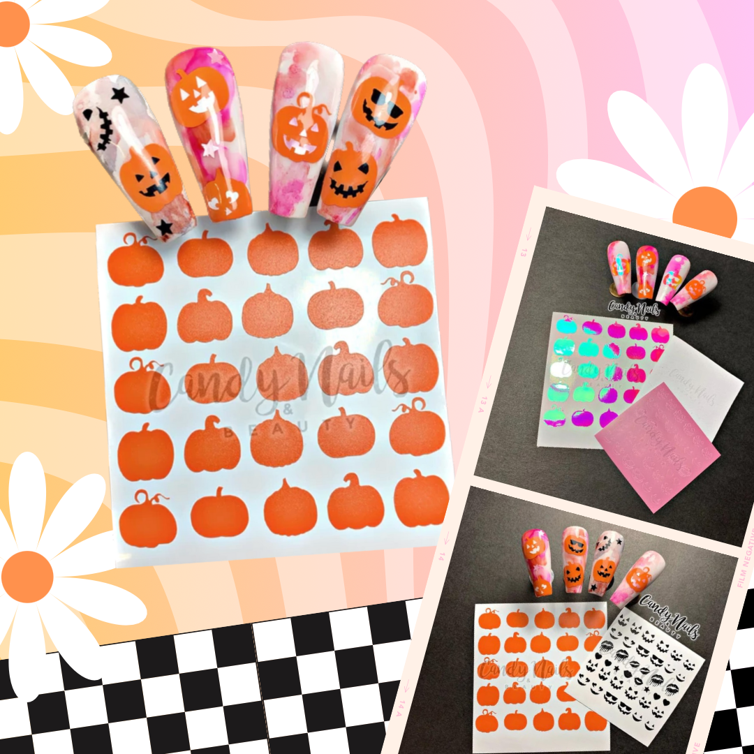 CRAZY PUMPKINS SET ( 2 x VINYL STICKERS)