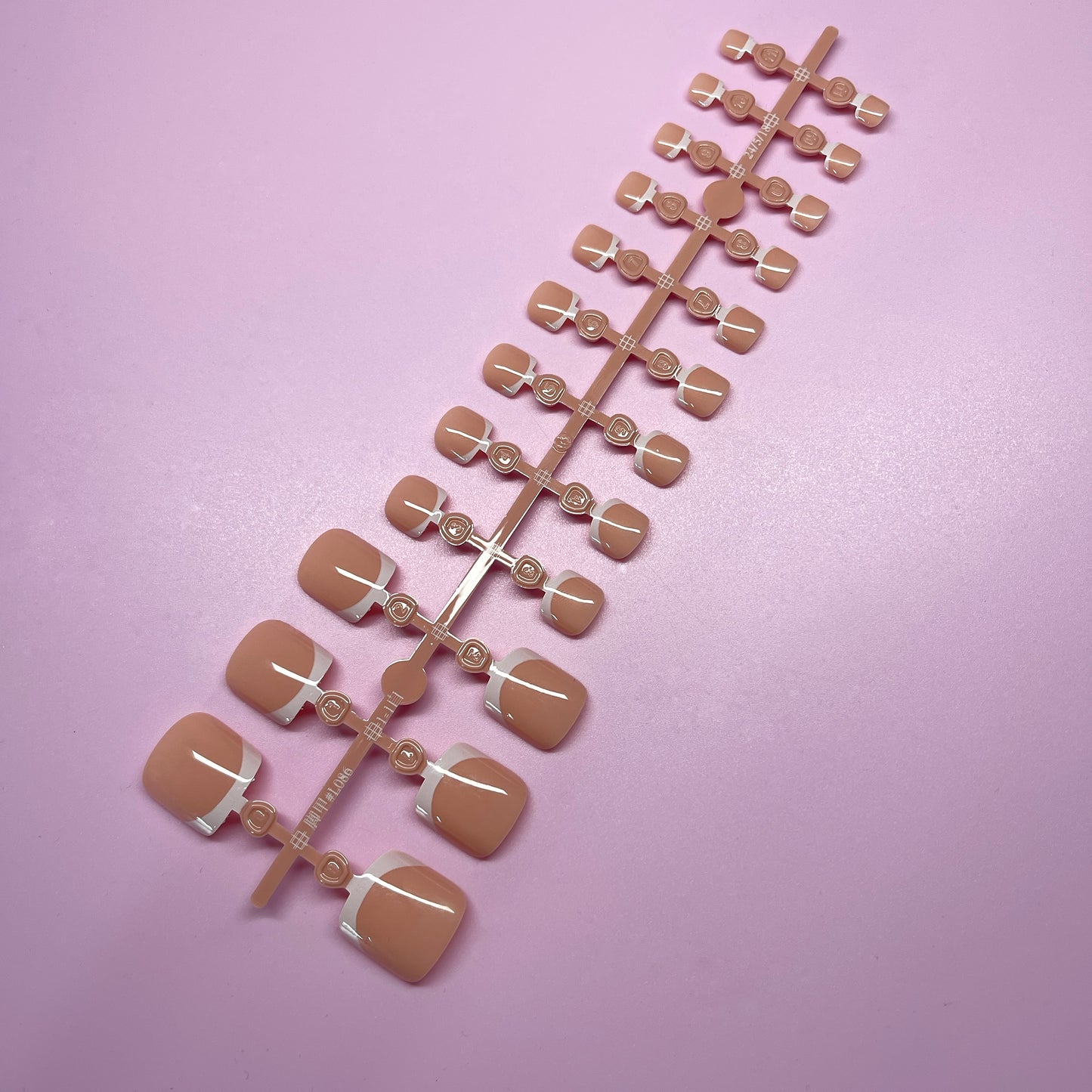 NUDE French Toe Tips- Soft Gel