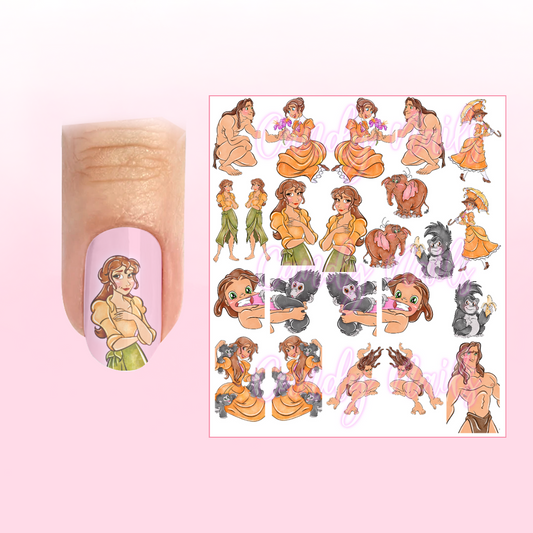 JUNGLE BOY transfer stickers