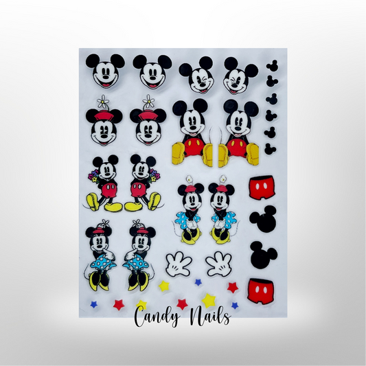 M&M MOUSE 2 transfer stickers