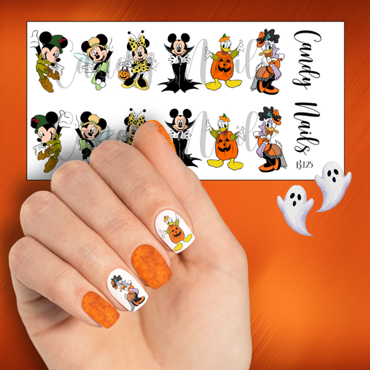 HALLOWEEN MOUSE & DUCK (b125)