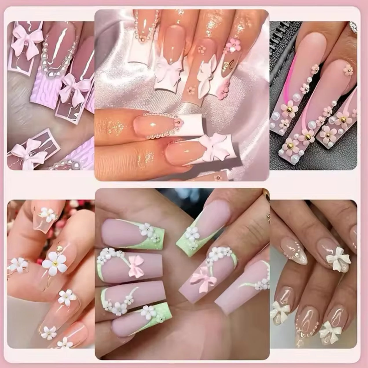 MIXED 3D NAIL ART DECORATION CHARMS