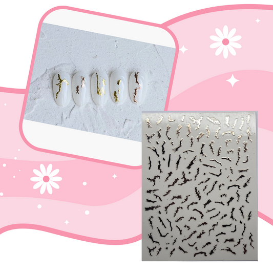 GOLD PATTERN NAIL ART STICKERS