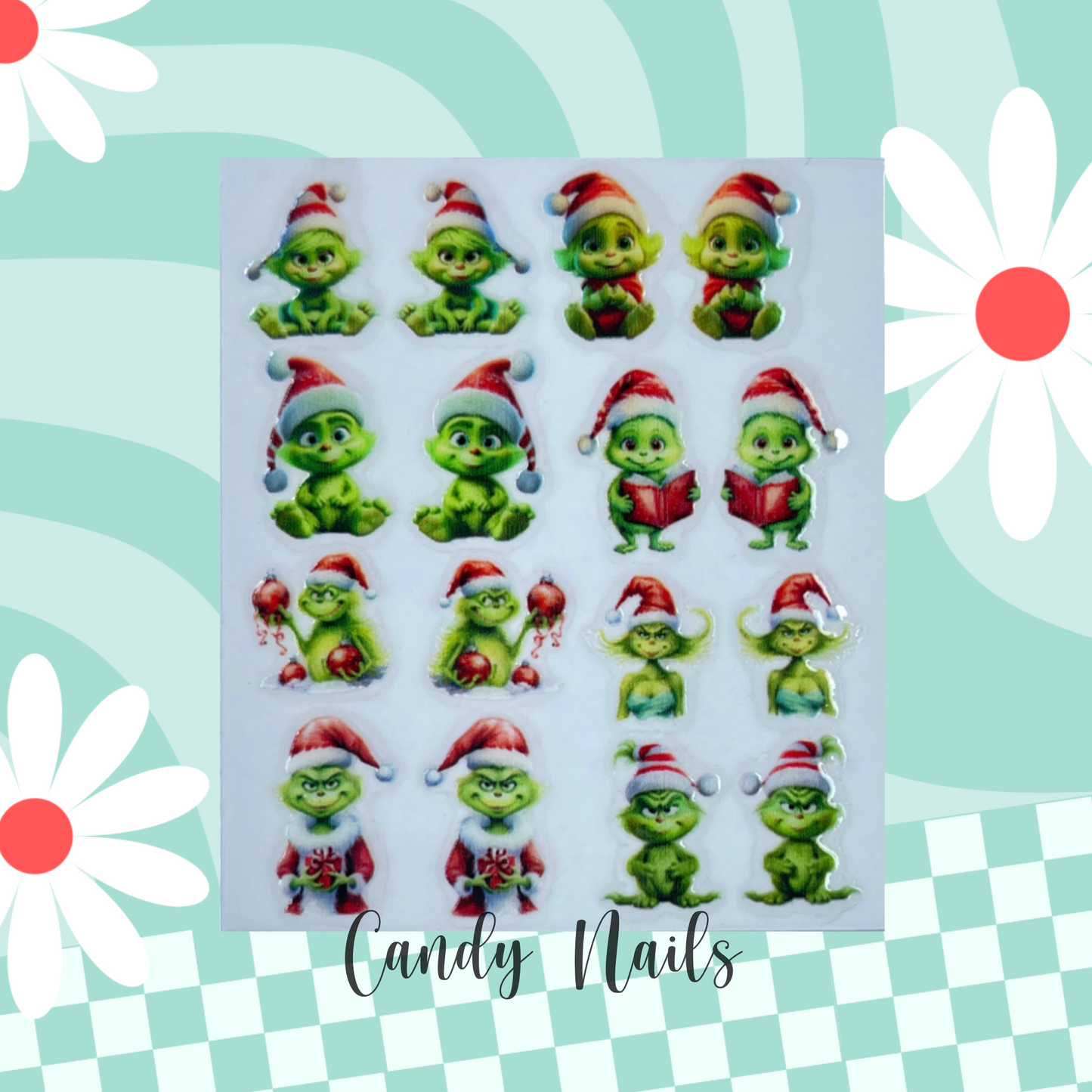BABY GRINCHY transfer stickers