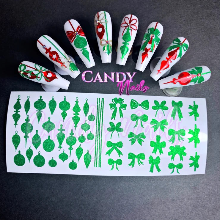 CHRISTMAS DECORATION vinyl stickers