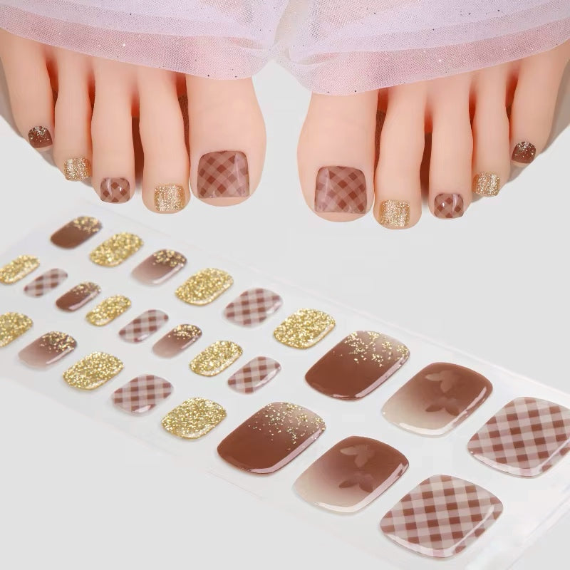 SEMI CURED GEL TOE NAIL STRIPS