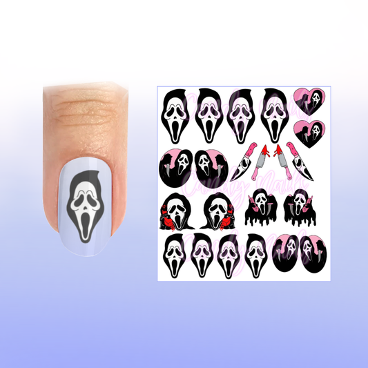 SCARY MASK transfer stickers (Z2)