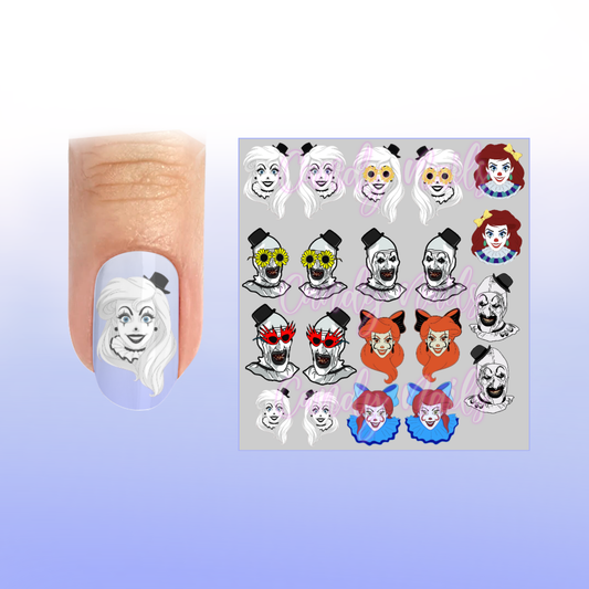 HORROR CREATURES transfer stickers