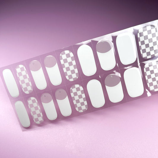 WHITE - GEL NAIL WRAPS