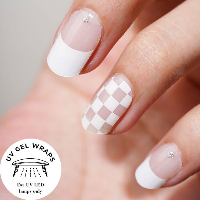 WHITE - GEL NAIL WRAPS