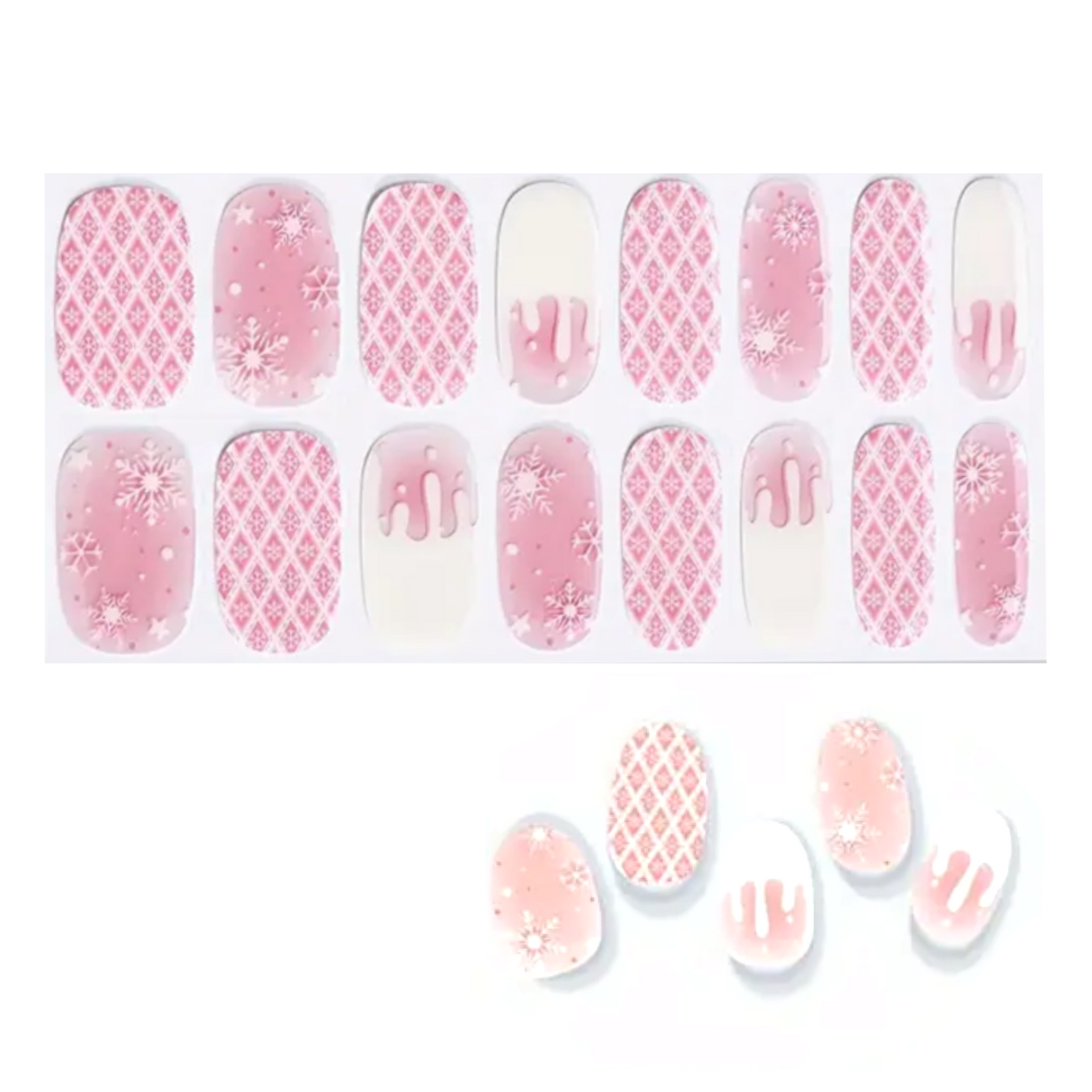 CHRISTMAS PATTERN  - GEL NAIL WRAPS